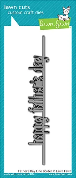 Lawn Fawn Father's Day Line Border LF1708 Stanzschablone