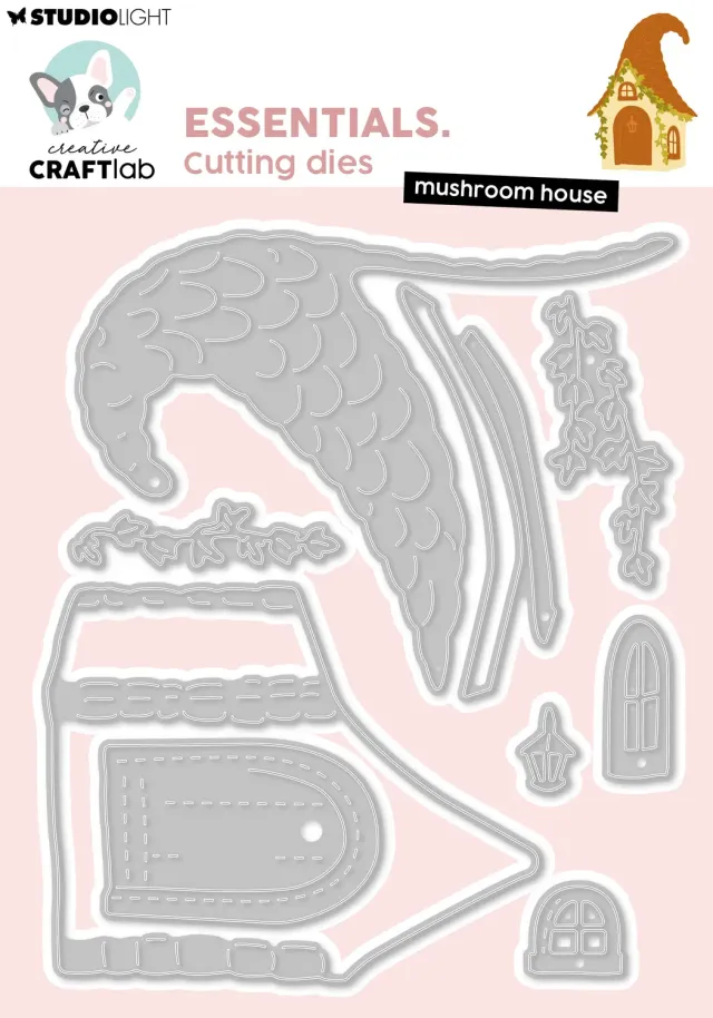 StudioLight Creative Craftlab Autumn Mushroom house Stanzschablone Pilzhaus