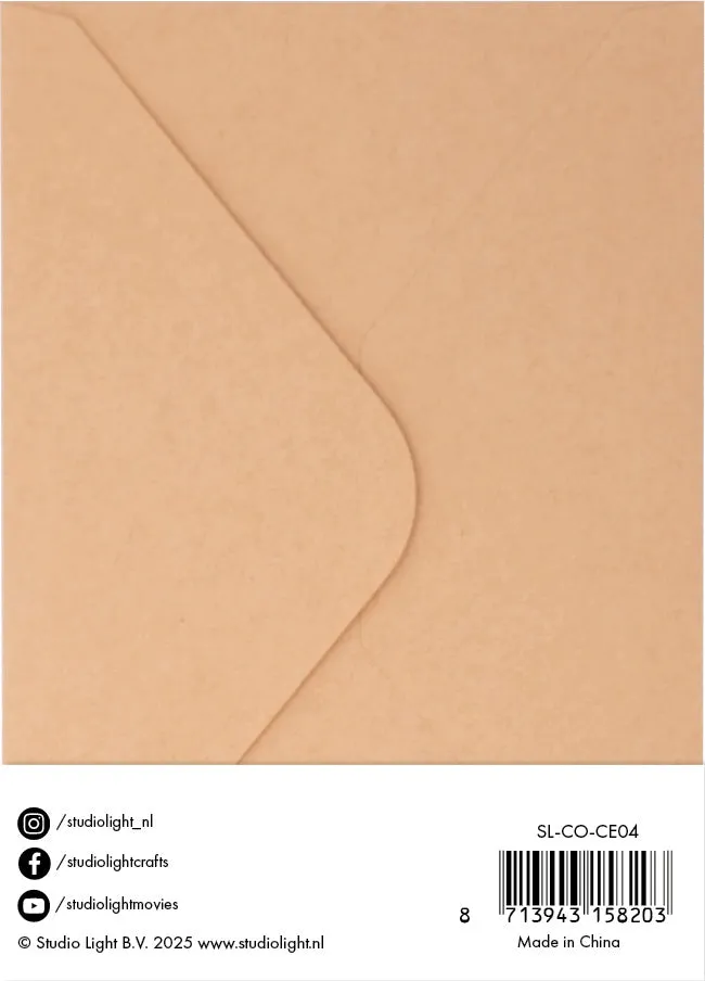 StudioLight Essentials Karten & Umschläge Kraft A6 für Stempel