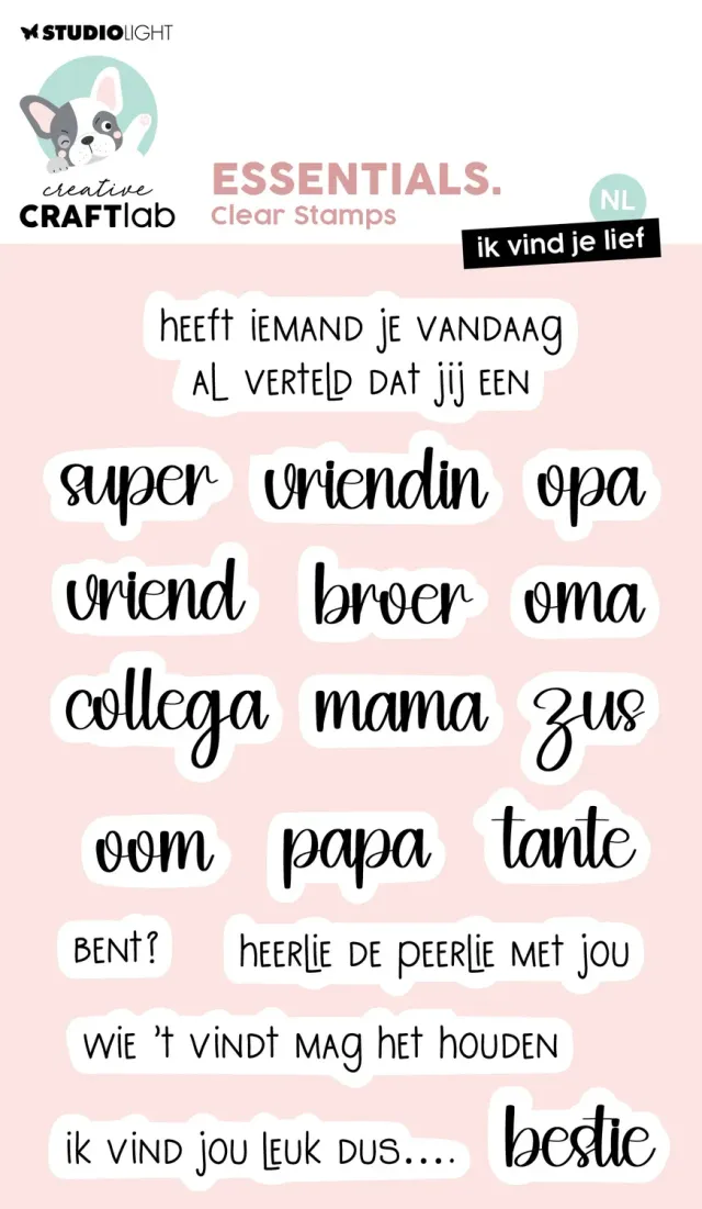 Creative Craftlab Essentials ik vind je lief Klarsichtstempel