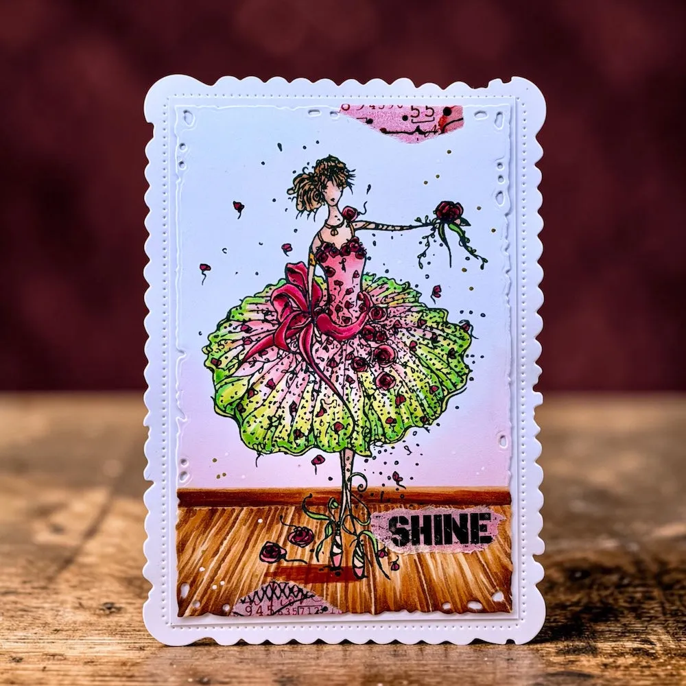 AALL and Create TP-1483 Rose Ballet Stempelset A6 klar