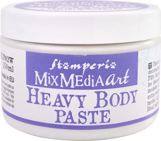 Stamperia Schwere Körperpaste Weiß 150 ml Struktur