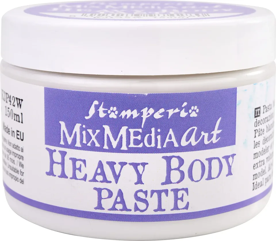 Stamperia Schwere Körperpaste Weiß 150 ml Struktur