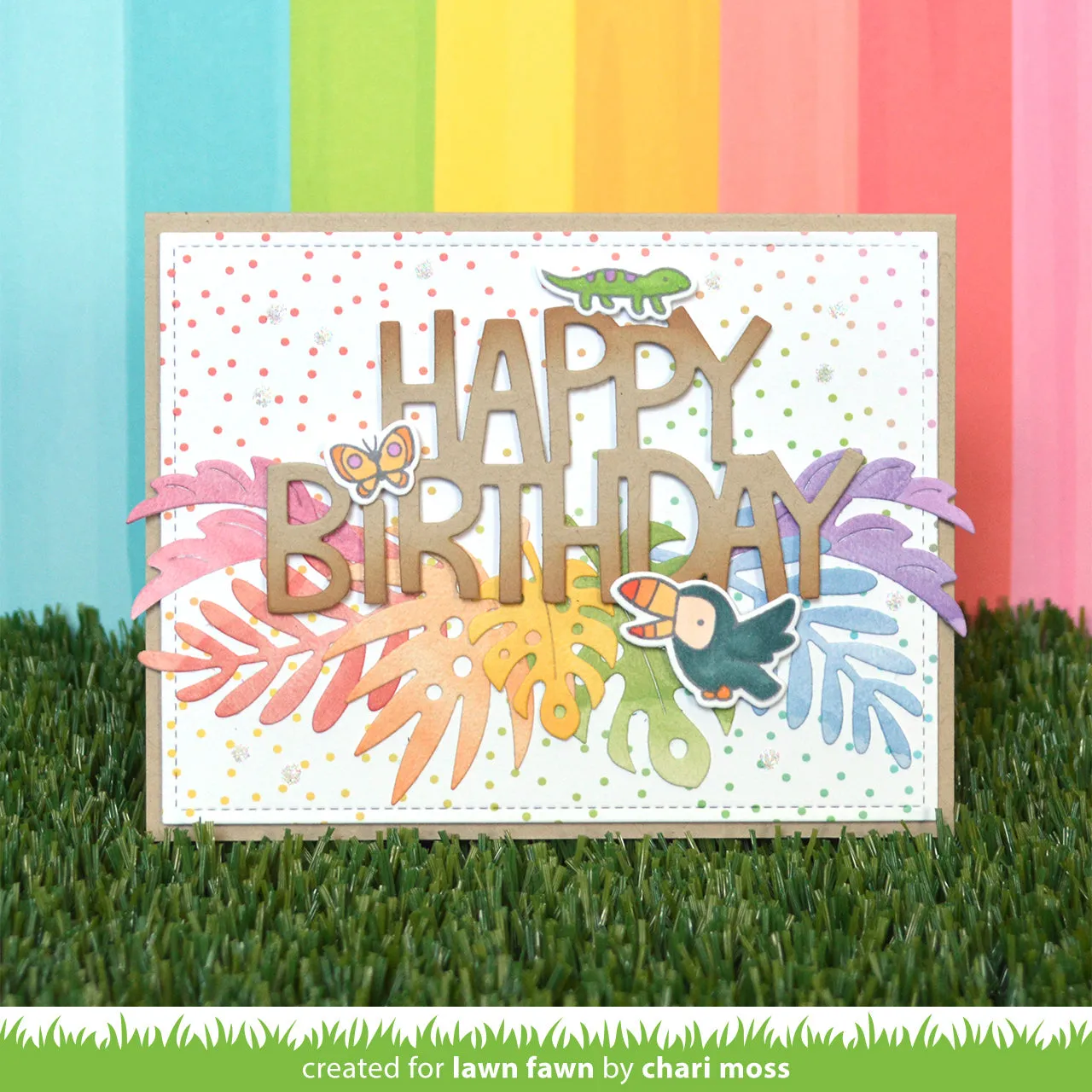 Lawn Fawn Tropical Leaves Lawn Cuts Stanzen Blätter