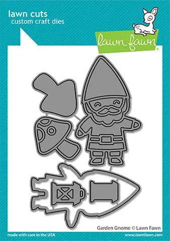 Lawn Fawn Garden Gnome Stanzform Gartenzwerg Pilz
