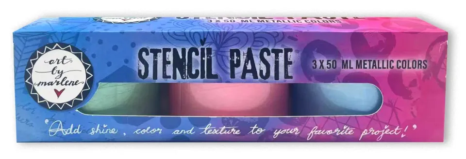 StudioLight Art by Marlene Essentials Stencil Paste 3x50ml Set