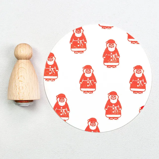 Perlenfischer Santa Klein Stempel 20x12 mm Kegel