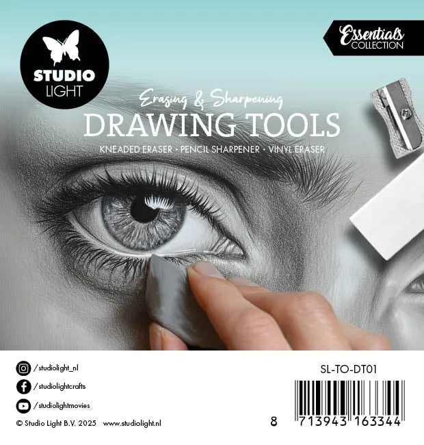 StudioLight Essentials Drawing Tools Radierer Spitzer Set
