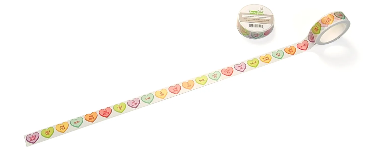 Lawn Fawn Conversation Hearts LF3577 Washi Tape 15mm