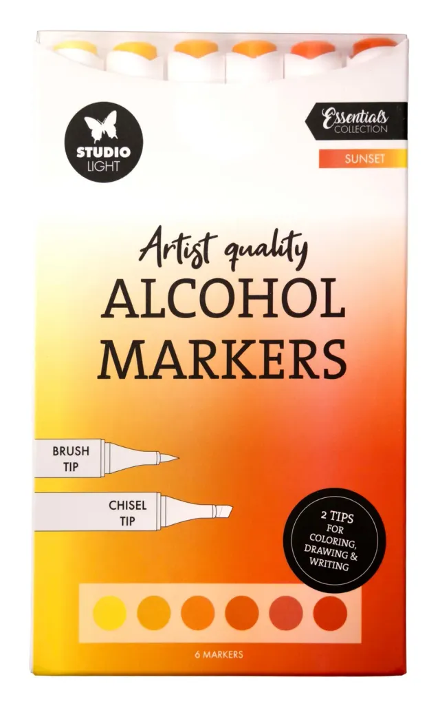 StudioLight Essentials Sunset Alcohol Marker 6er