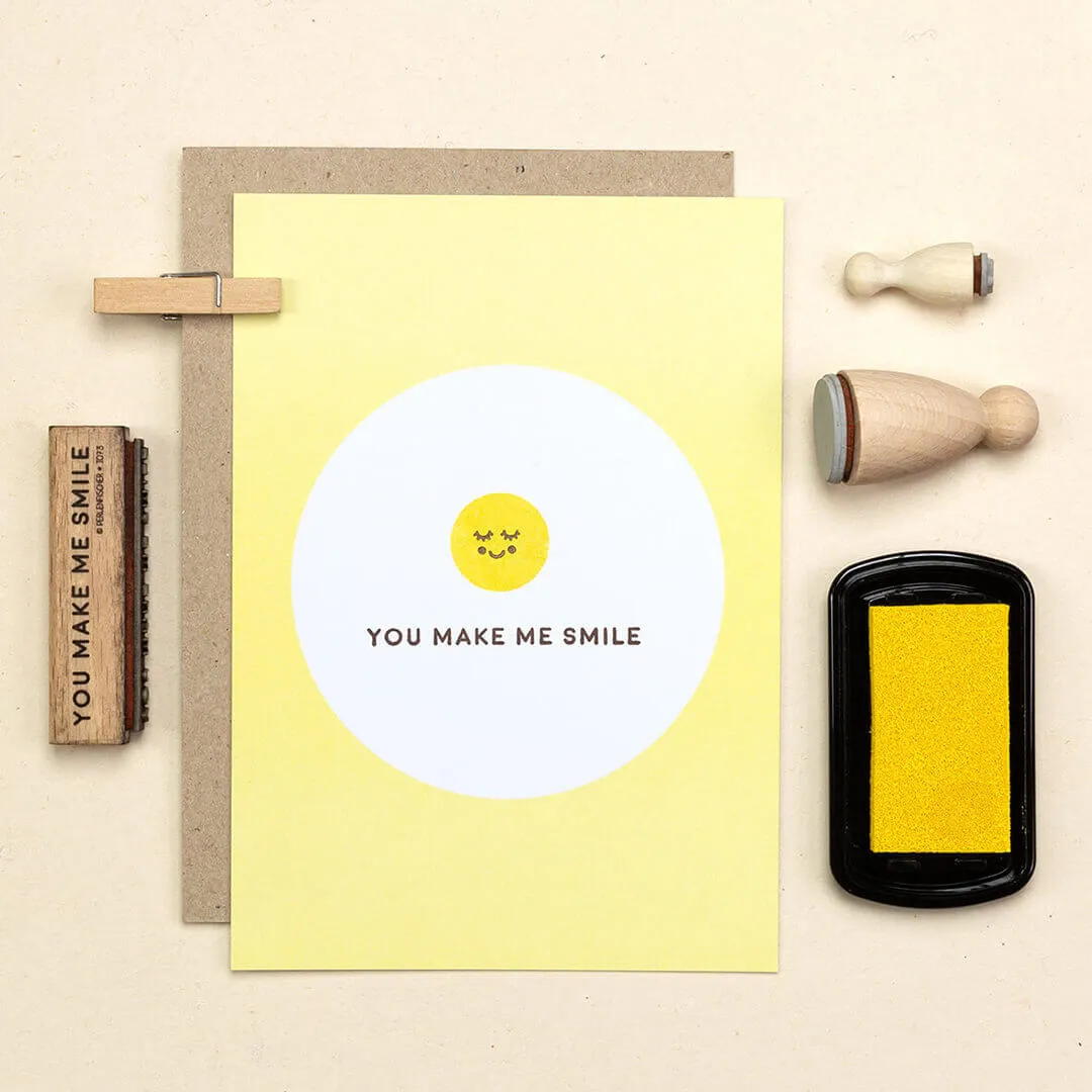 Perlenfischer You make me smile Stempel 52 mm