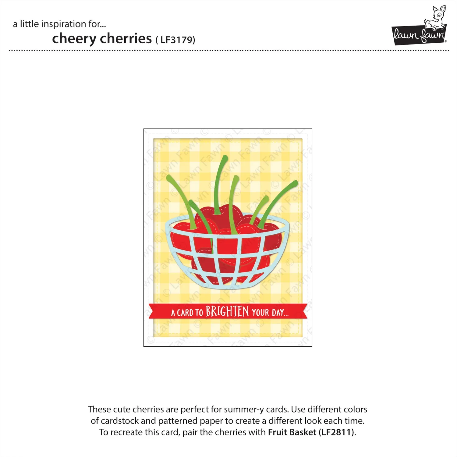 Lawn Fawn LF3179 Lawn Cuts Stanze Cheery Cherries Kirsche