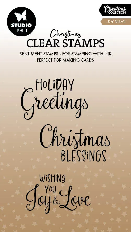 StudioLight Essentials Joy & Love Clear Stamps für Karten