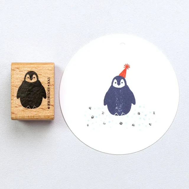 Perlenfischer Pinguinbaby Stempel 25x20 mm Winter