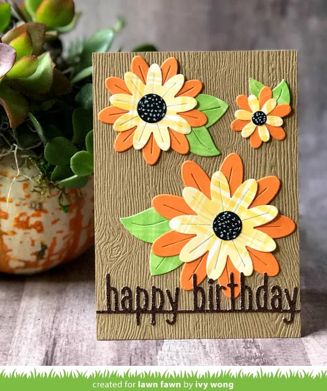 Lawn Fawn LF1615 Happy Birthday Line Border Stanzen