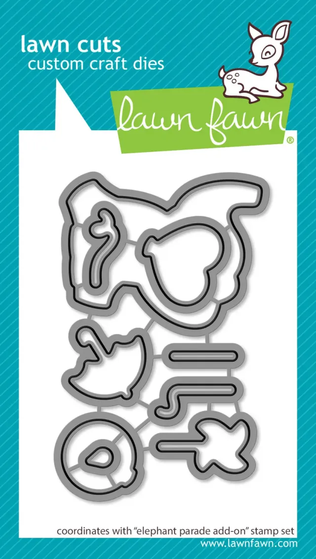 Lawn Fawn Elephant Parade Add-On Stanzschablonen-Set
