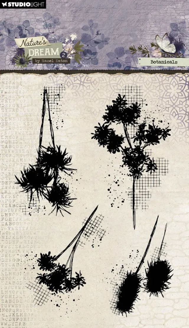 StudioLight Hazel Eaton Nature's Dream 2 Clear Stamps Botanicals
