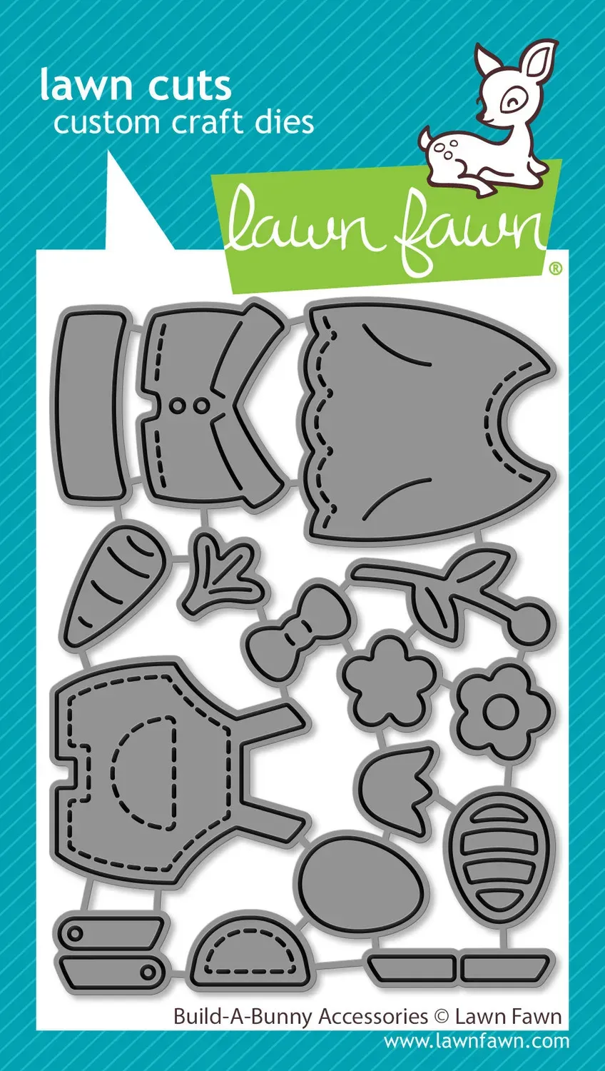 Lawn Fawn Build-a-Bunny Accessories Stanzen 16-teilig