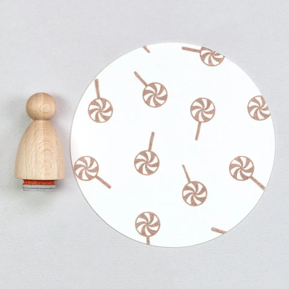 Perlenfischer Lollipop Stempel 16x9 mm