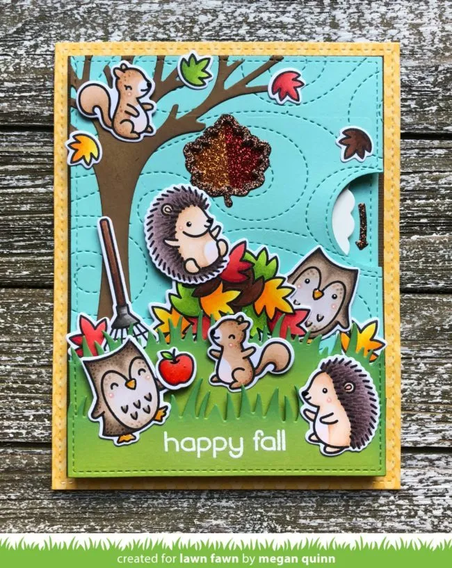 Lawn Fawn Lawn Cuts Stitched Windy Backdrop Stanze