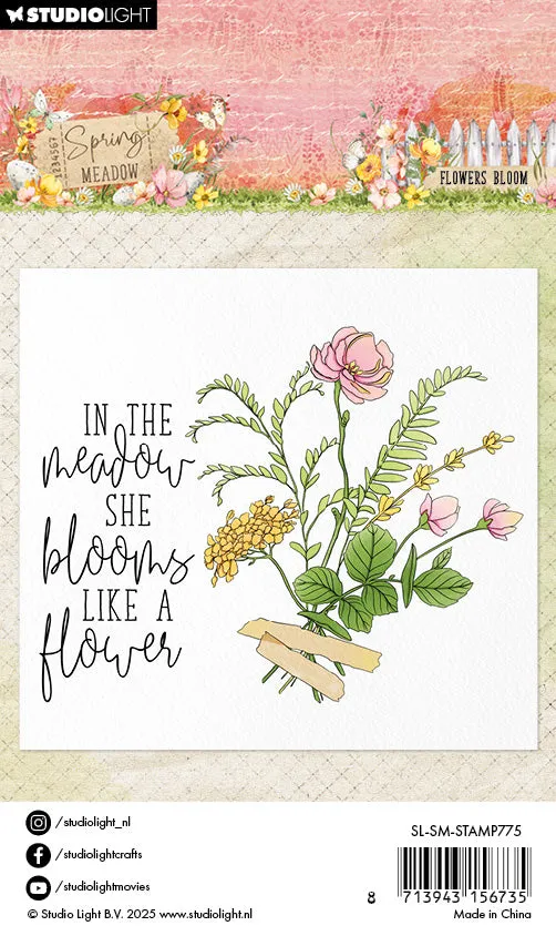 Studio Light Spring Meadow Clear Stamp Flower Bloom