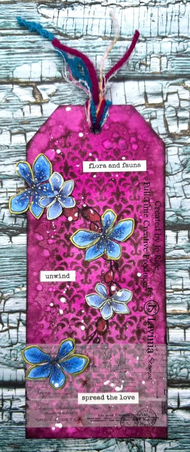 Lavinia Stamps Baroque Flower Schablone Blumenmuster