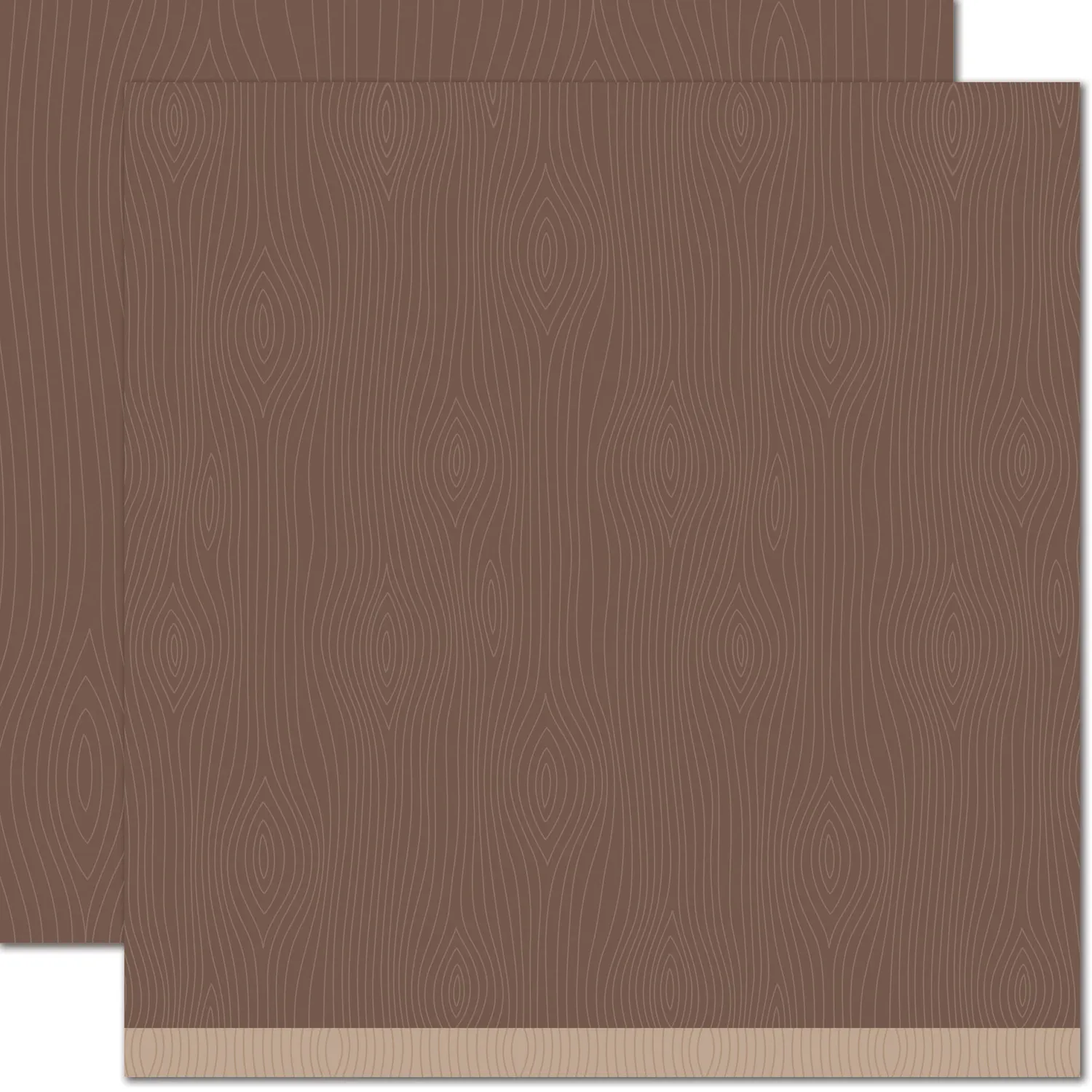 Lawn Fawn Armoire Designpapier 12x12 Holz braun 12 Bogen
