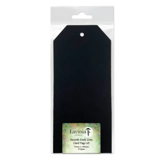 Lavinia Stamps Tags Dunkelgrau 75x180mm