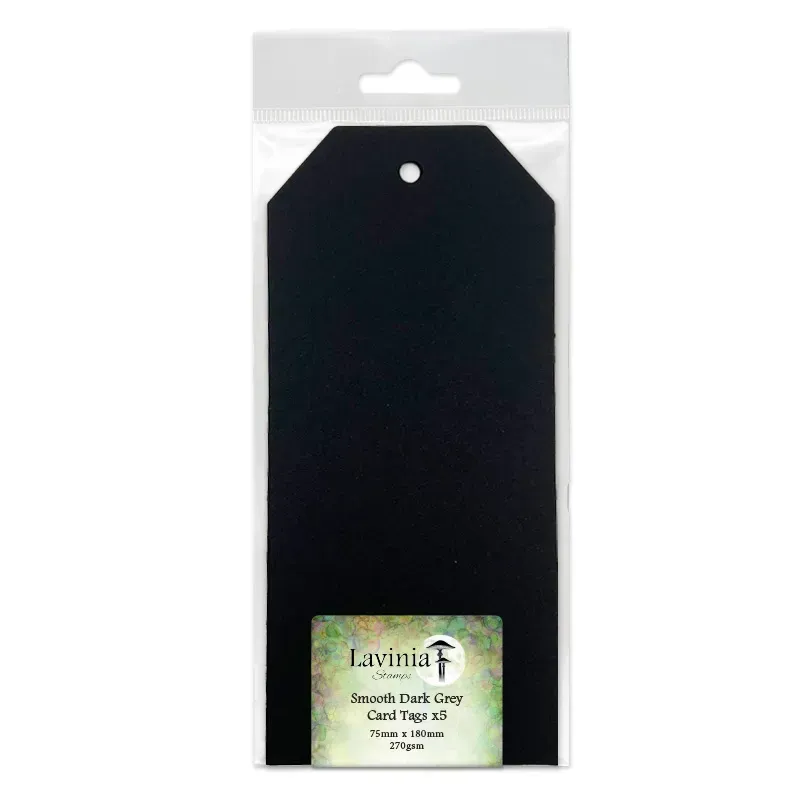 Lavinia Stamps Tags Dunkelgrau 75x180mm