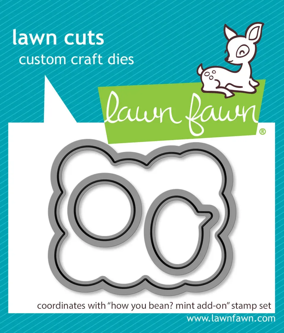 Lawn Fawn Lawn Cuts How You Bean Mint Add-On Stanzschablonen