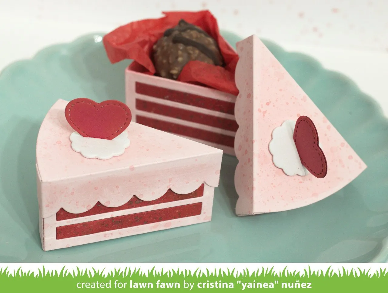 Lawn Fawn Lawn Cuts Cake Slice Box Stanzschablone 8-teilig