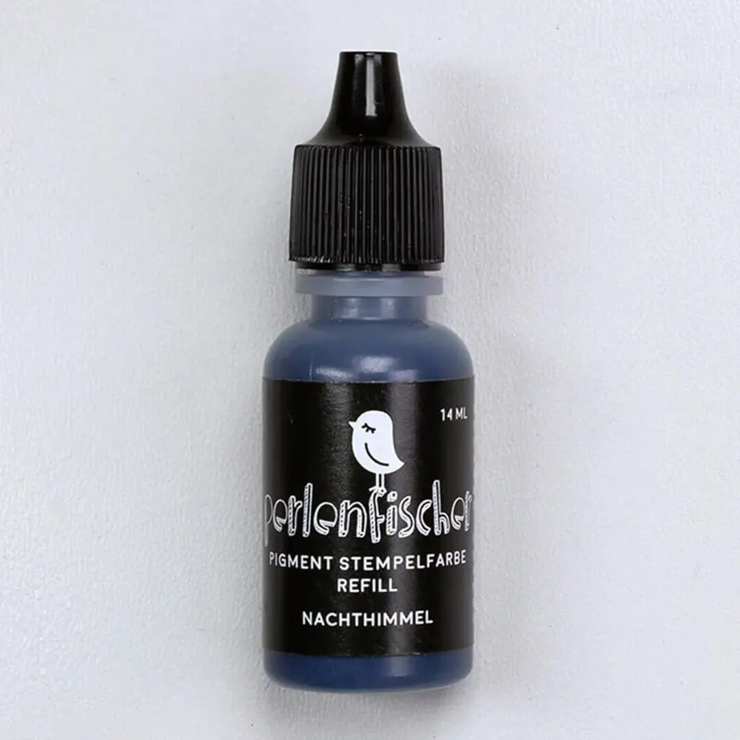 Perlenfischer Nachthimmel Pigment-Stempelfarbe Refill 14 ml