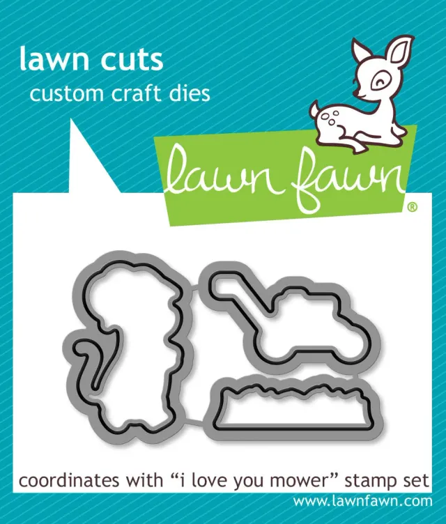 Lawn Fawn I Love You Mower Stanzschablonen Vatertag 3tlg