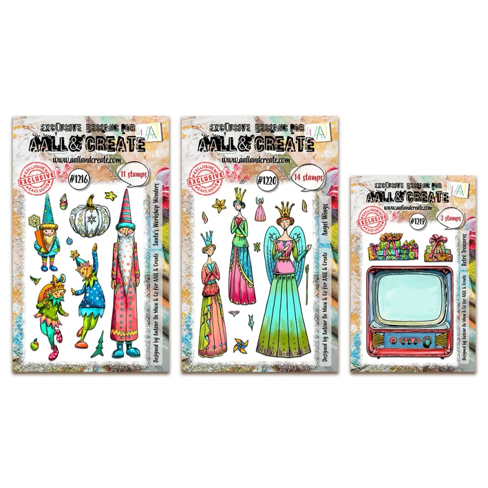 AALL and Create Santa's Workshop Stempelset Weihnachten 3er