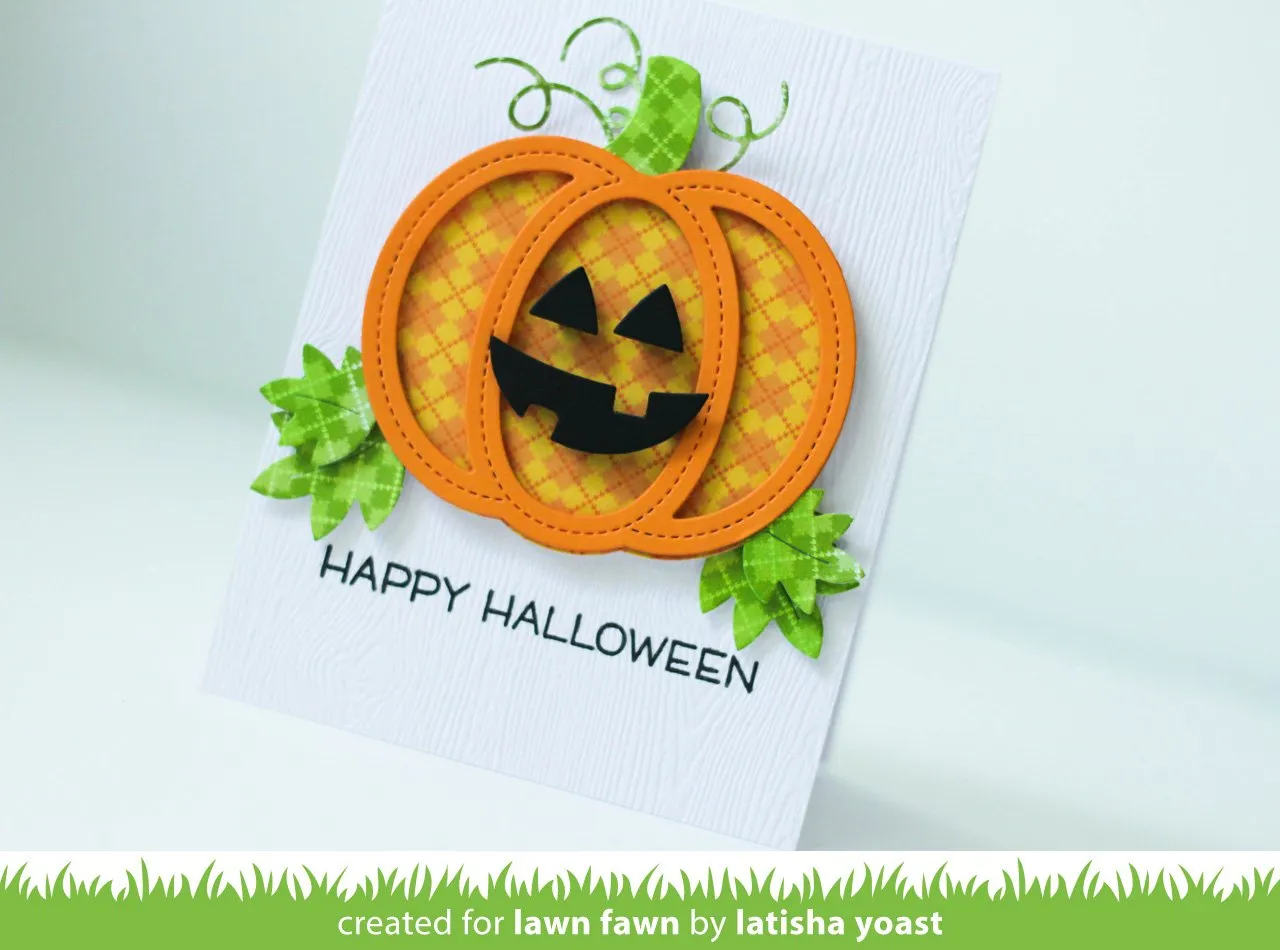 Lawn Fawn Outside In Stitched Pumpkin Stanzschablone