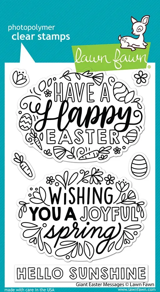 Lawn Fawn Giant Easter Messages Clear Stamps Ostern