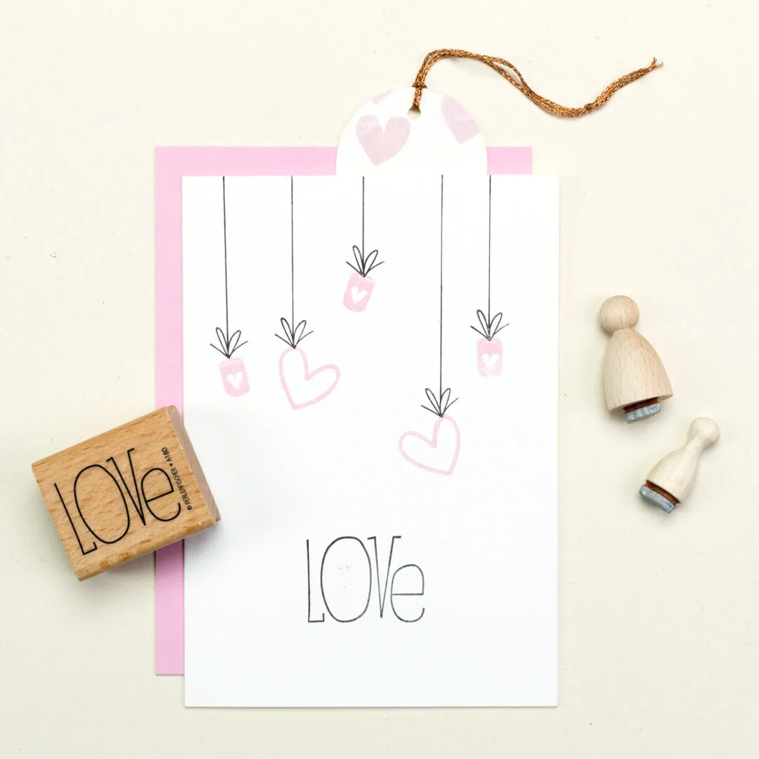 Perlenfischer Big heart outline Stempel 17x17 mm