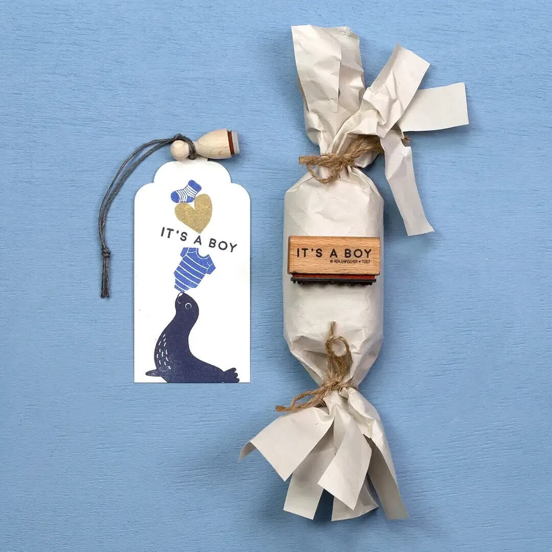 Perlenfischer Robbe Stempel Maritim Tiermotiv
