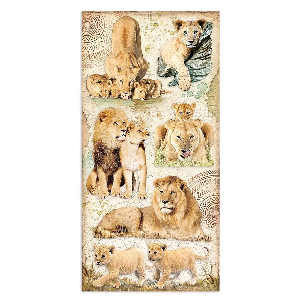 Stamperia Collectables Savana Papier 10 Bogen 15x30,5 cm