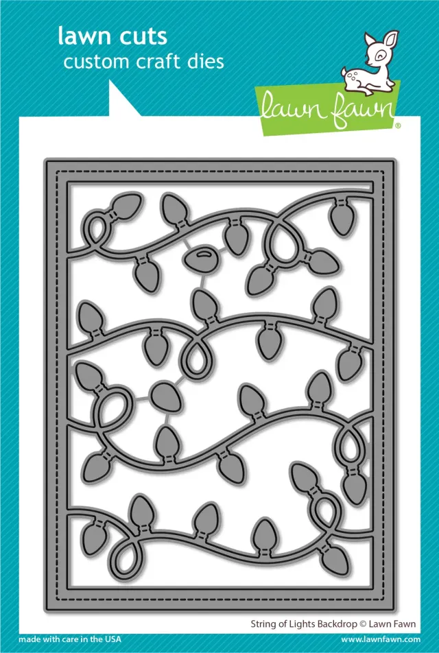 Lawn Fawn String Lights Backdrop Stanzschablonen Licht