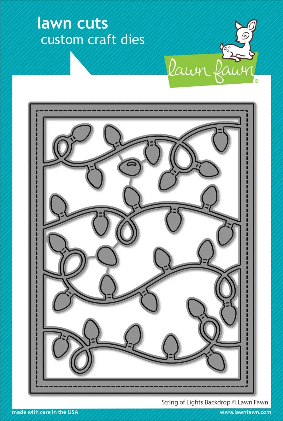 Lawn Fawn String Lights Backdrop Stanzschablonen Licht