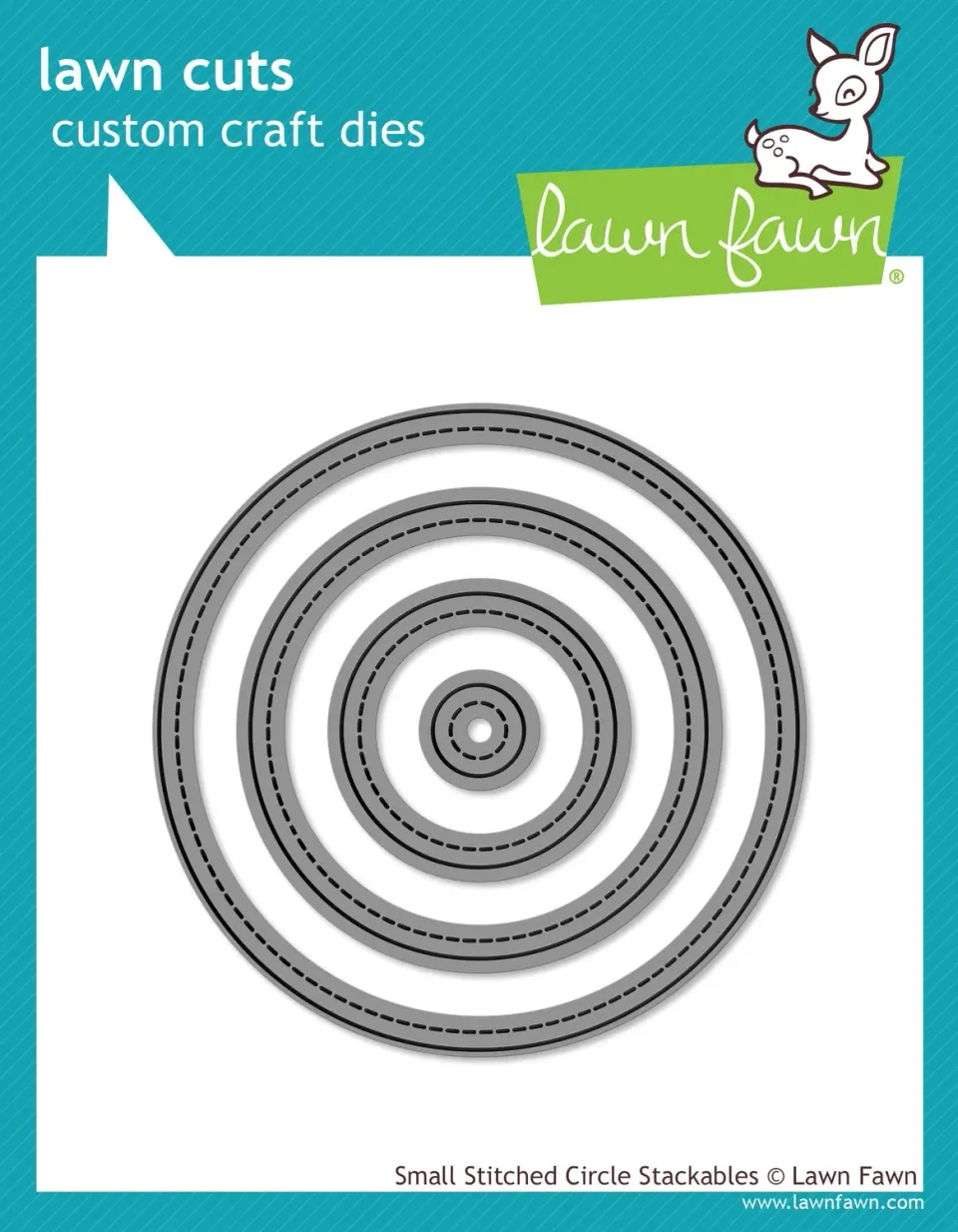 Lawn Fawn Small Stitched Circle LF796 Stanzschablonen 4tlg