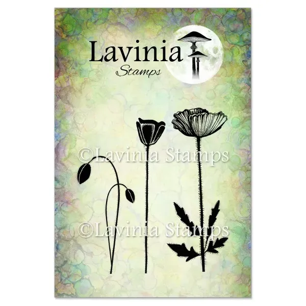 Lavinia-Stamps Group Poppies Stempel Photopolymer Mohn