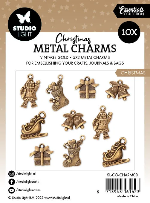 StudioLight Essentials Metall Charms Weihnachten 10 Stück