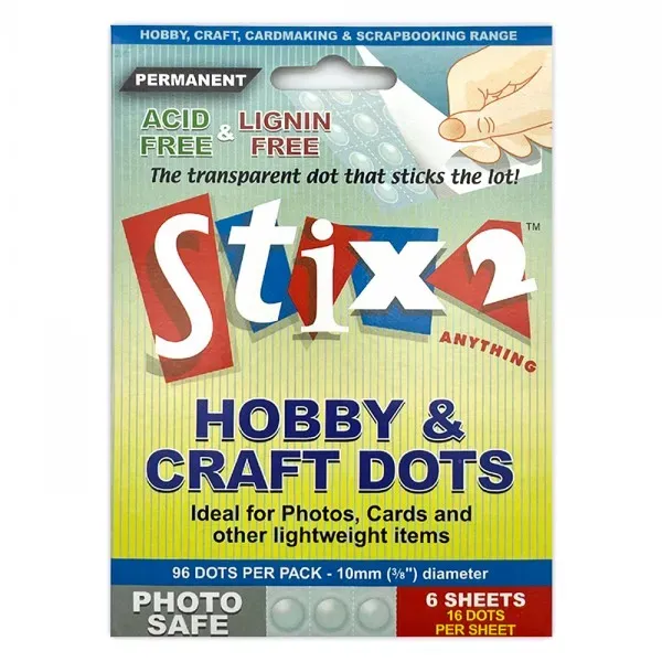 Hobby & Craft Permanent Glue Dots 10mm Klebepunkte