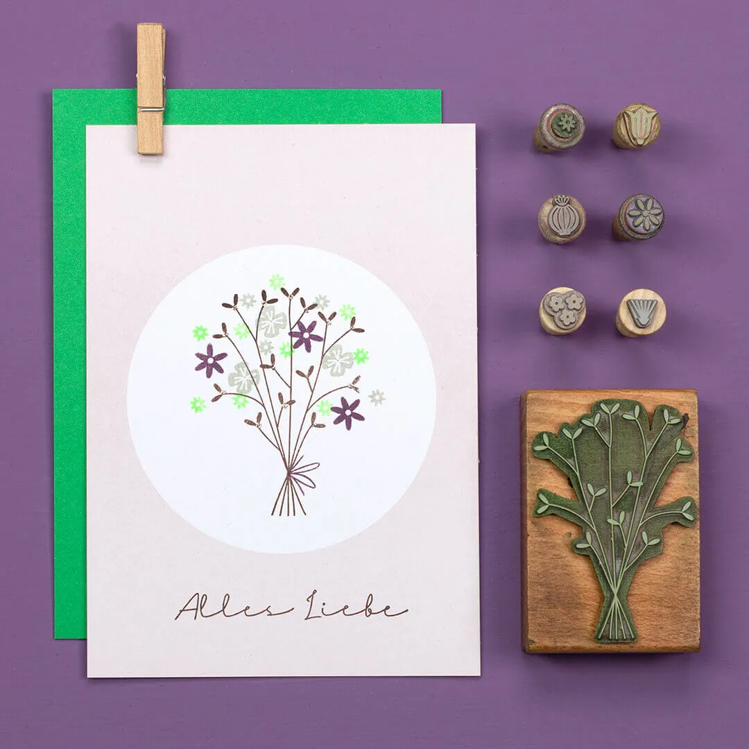 Perlenfischer Spring bouquet Stempel 41x61 mm Blumen