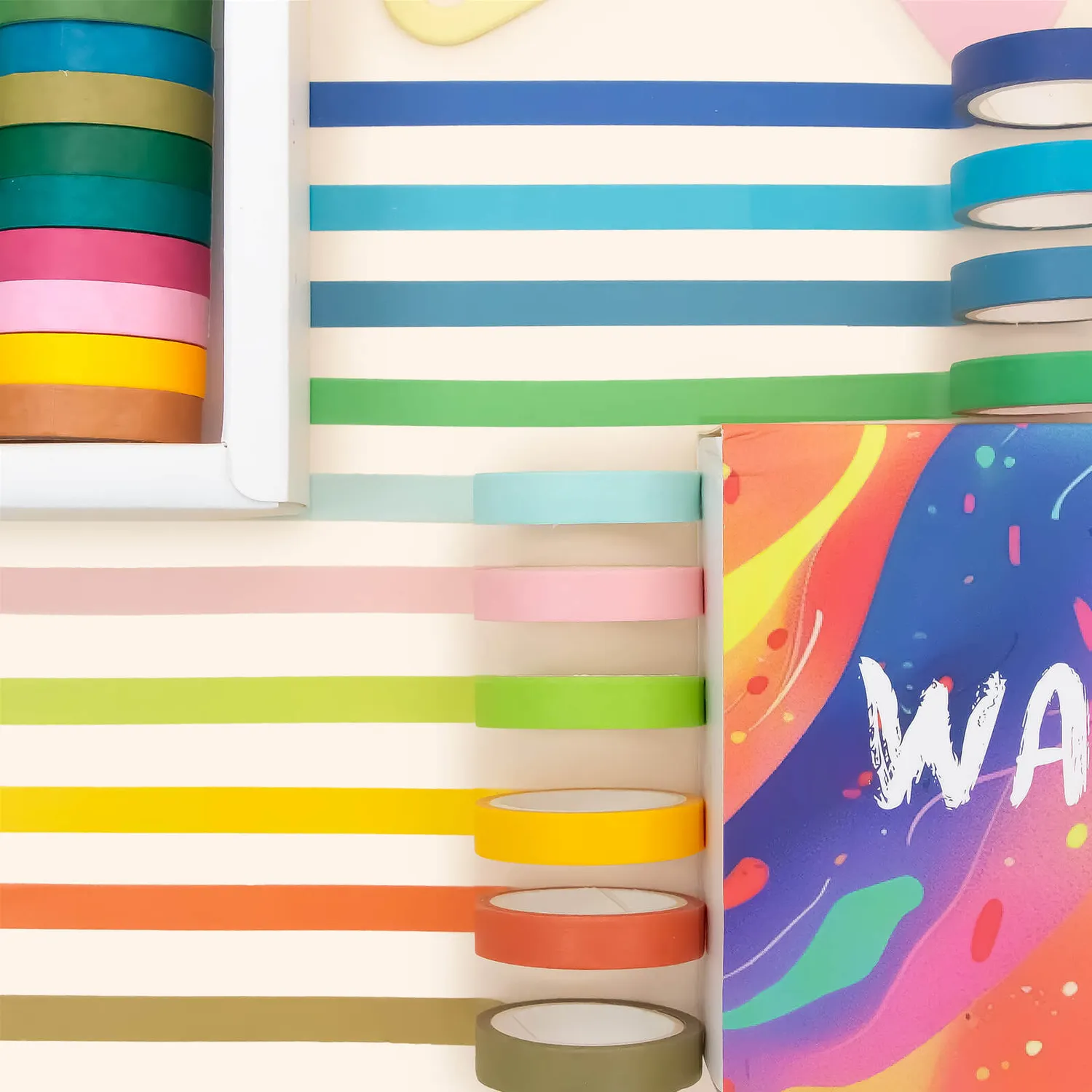 Ieebee Slim Washi Tape Set 40 Rollen 10 mm