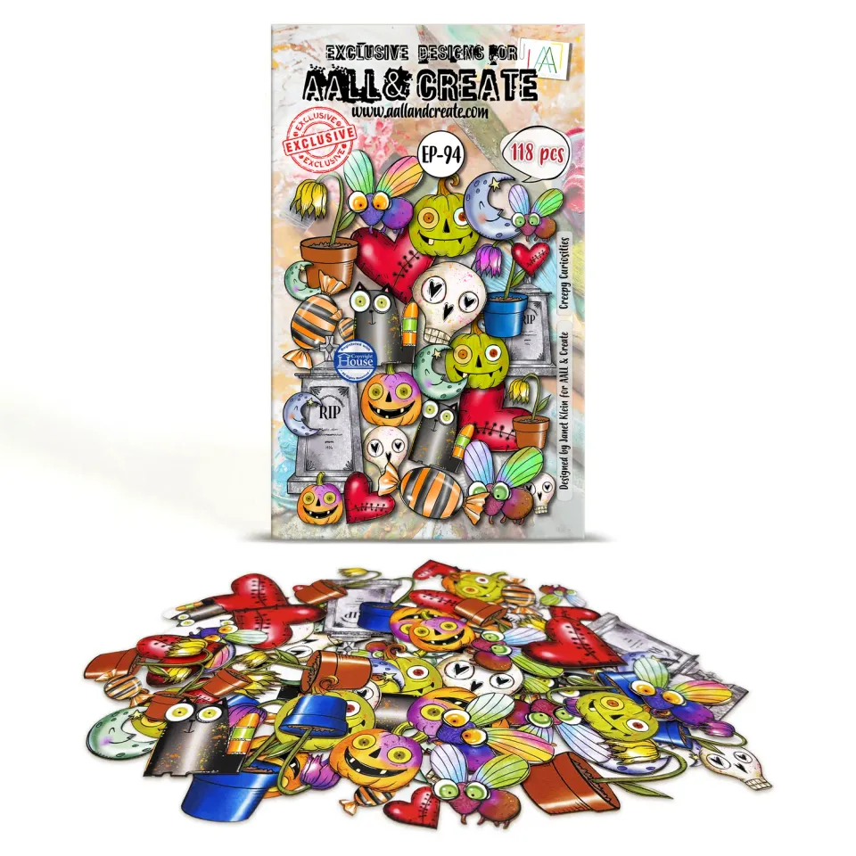 AALL and Create EP-94 Creepy Curiosities Ephemera 118 Teile