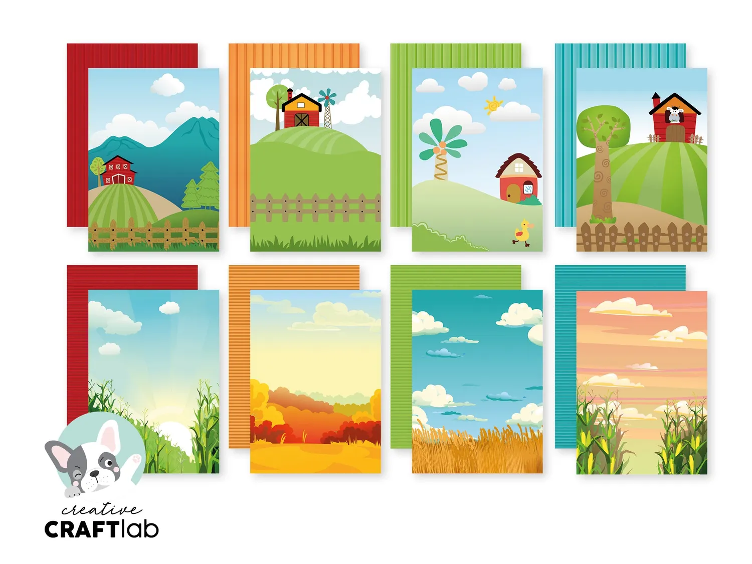 StudioLight Creative Craftlab Friendz Designpapier On the Farm