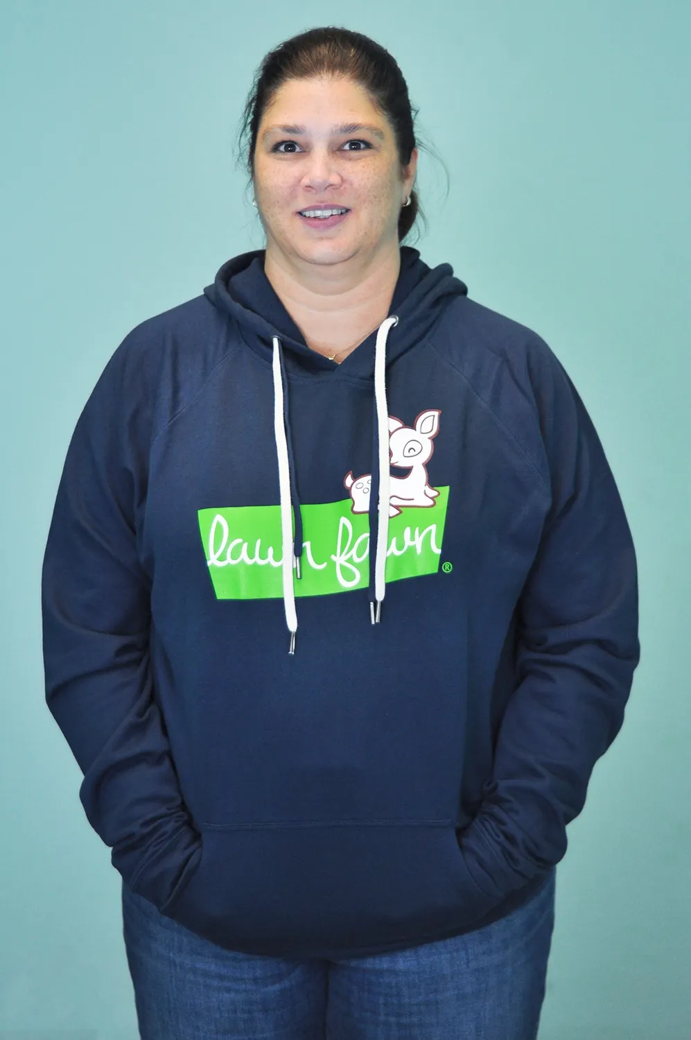 Lawn Fawn Pullover Hoodie 3XL Indigo Baumwolle
